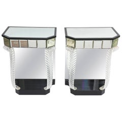 Grosfeld House 'Glassics' End Tables or Night Stands