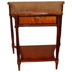 Northern European Inlaid Satinwood Neoclassical Side Cabinet with Drawer 11