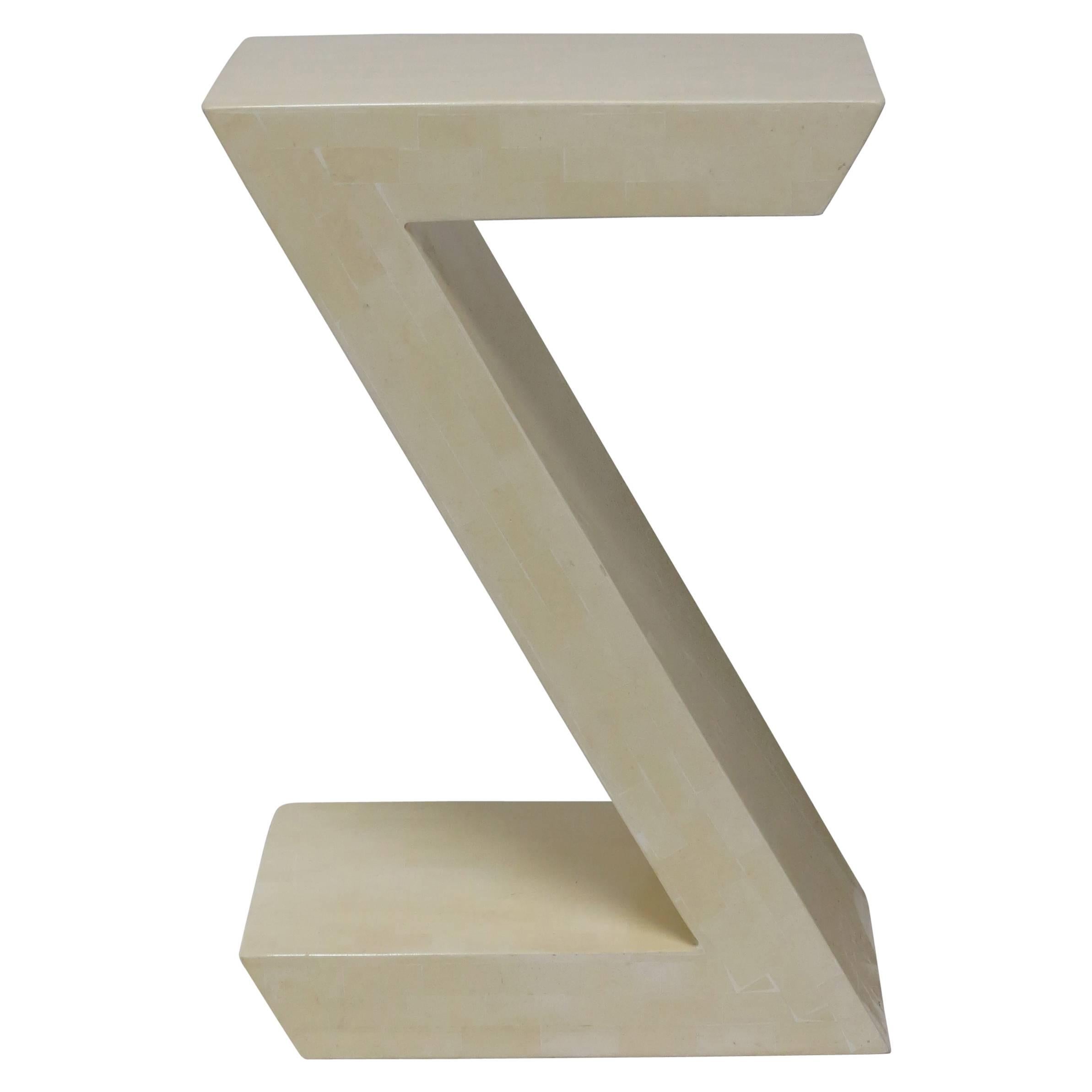 Tessellated Side Table Z shaped design