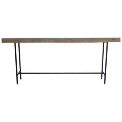 Dos Gallos Custom Pewter Tipped Console Table