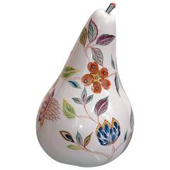 Large (20" tall) Italian Midcentury Decorative Pear, 1960s 5
