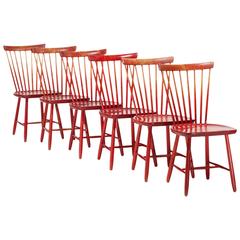 Lilla Åland Chairs, Set of Six by Carl Malmsten
