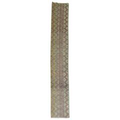 Narrow Antique Turkish Runner 3
