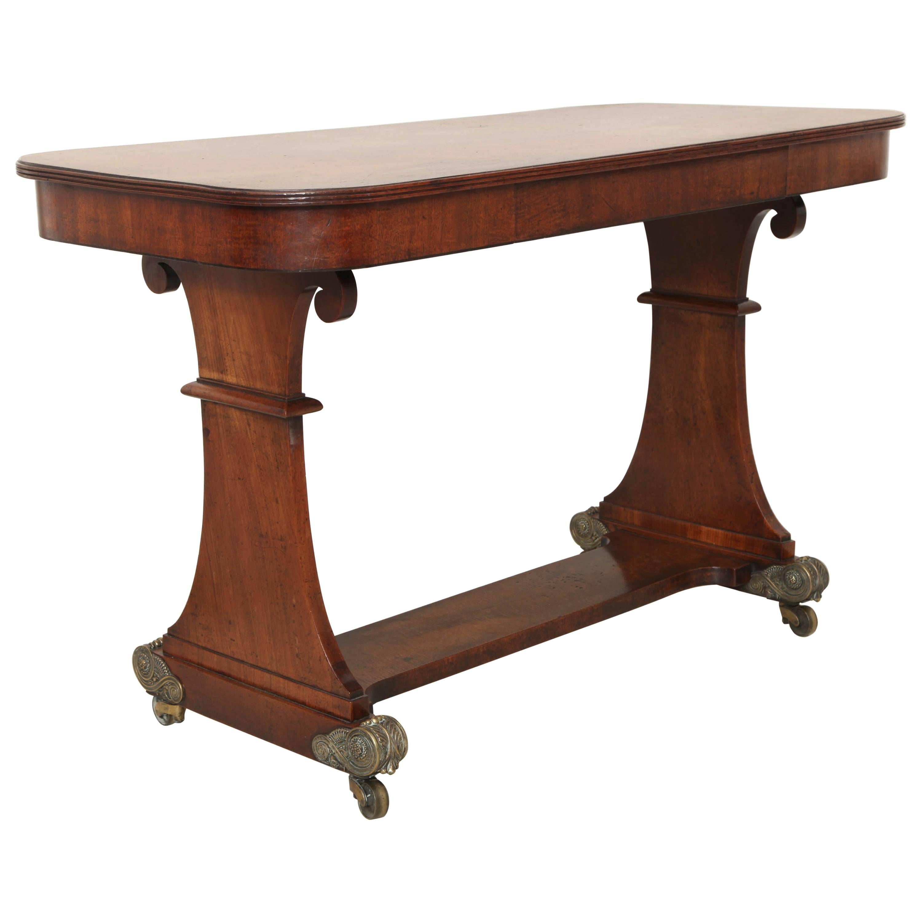 An English Regency Mahogany Center Table