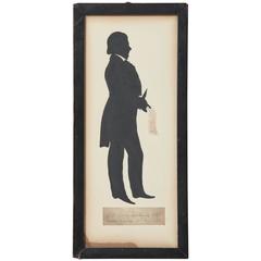 A 19th century cut-paper silhouette by Auguste Edouart 