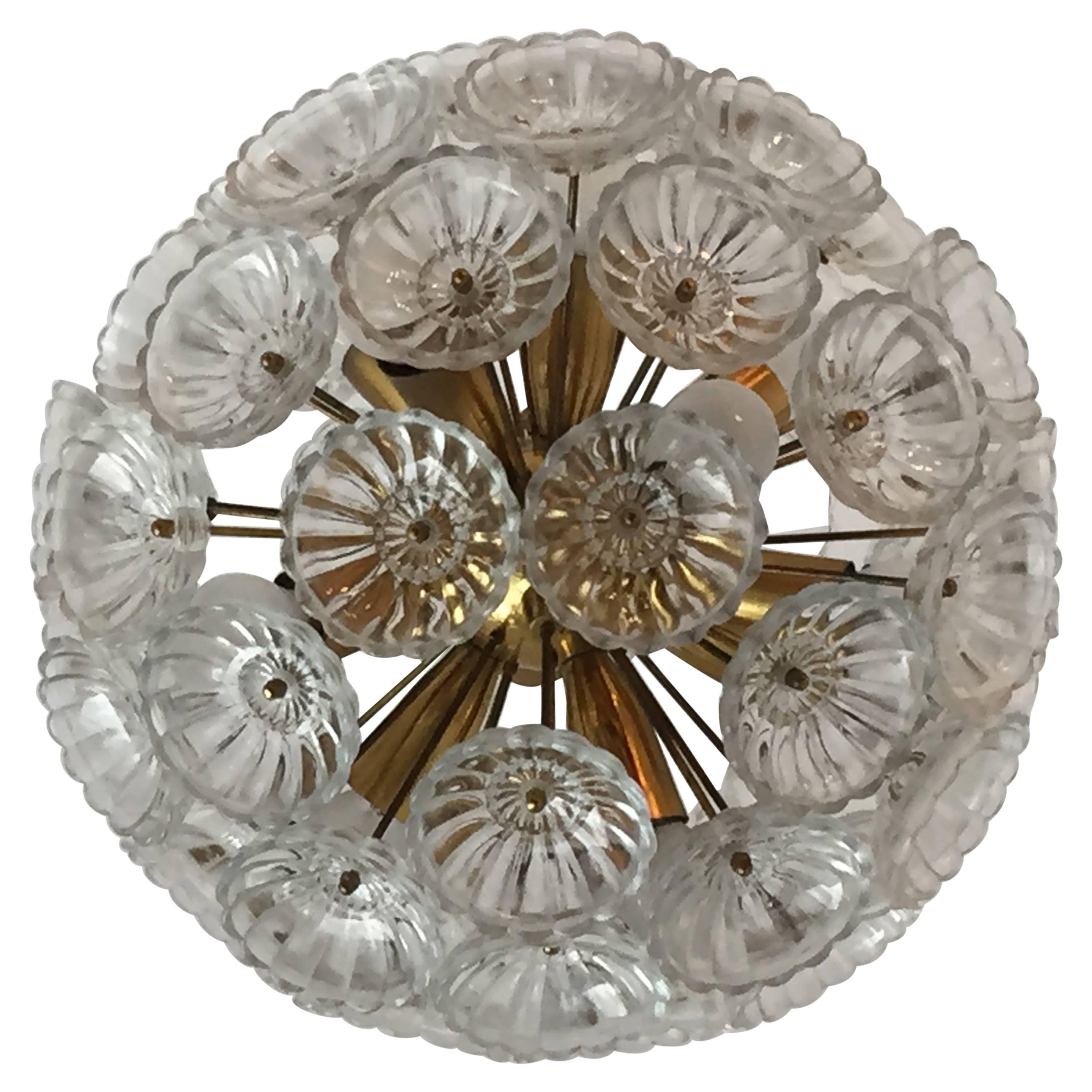 Austrian Glass Dandelion Pendant