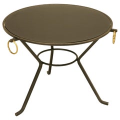 French Mid-Century Modern Round Coffee Table