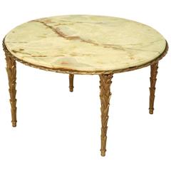 Maison Bagues Bronze Coffee Table with Onyx Top 8