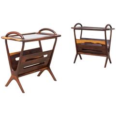 Giuseppe Scapinelli Pair of Magazine Holders or Side Tables