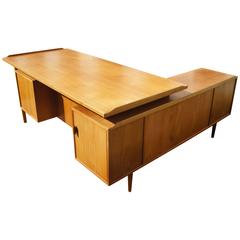 Vintage Teak L-Shaped Desk by Arne Vodder