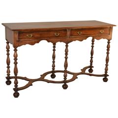 19th Century English Walnut Sideboard 