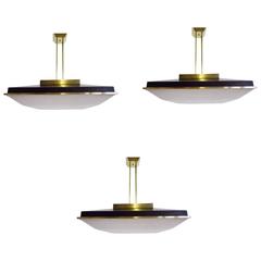 Three Huge Chandeliers by Stilnovo