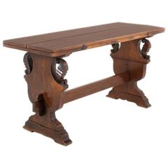Used French Fold over Trestle Table