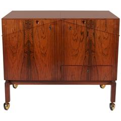 Spectacular Rosewood Kai Kristiansen Bar Cabinet