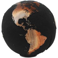 Wooden Globe 20 Cm Black 309 / 2015 "Hollow"