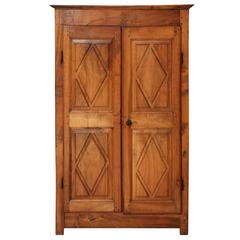 17th Century Walnut Armoire with Interior Shelves, South of France, circa 1650