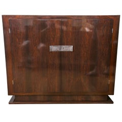 Tall Art Moderne Two-Door Sideboard or Cabinet