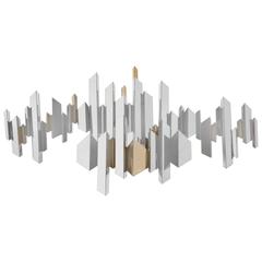 Cityscape Wall Sculpture by Curtis Jere