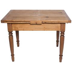 Pine and Beechwood Draw-Leaf Table