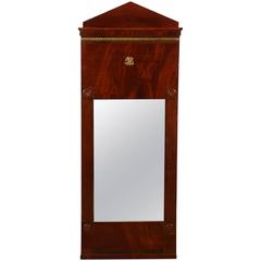 Danish Empire Mahogany Mirror 11