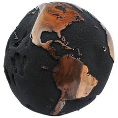 Solid Teak Globe Hand-Carved 30 Cm "Monsoon" 345 / 2012