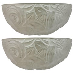French Art Deco Wall Sconces by Genet et Michon