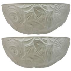 French Art Deco Wall Sconces by Genet et Michon 4