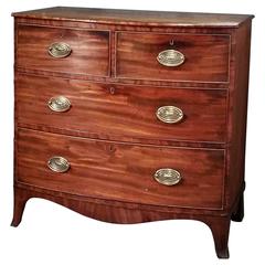 Late Georgian Bow Fronted Chest of Drawers