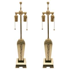 Pair of French Art Deco Table Lamps