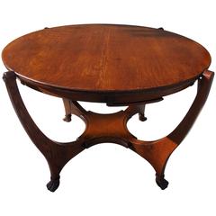 American Oak Reversible Game Table, Circa 1890