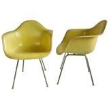 Pair of Charles and Ray Eames "Translucent" Arm Shell Chairs