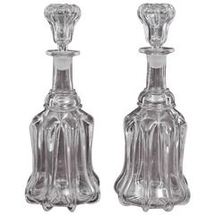 Pair of 18th Century English Port and Sherry Decanters