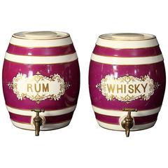 Pair of Ceramic Spirit Barrels 5