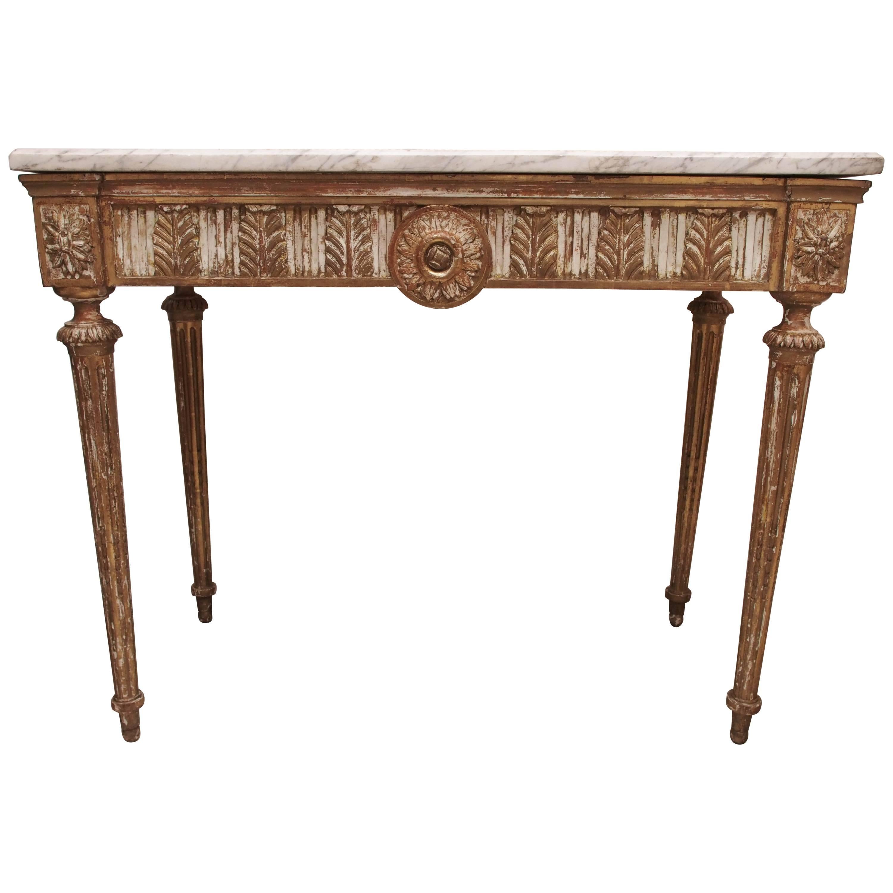 Early 19th Century Italian Giltwood Console