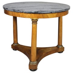 Italian Neoclassic Walnut and Giltwood Centre Table