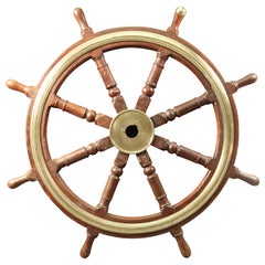 Authentic Wooden Ship's Wheel