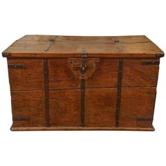 Continental Iron-Bound Oak Chest