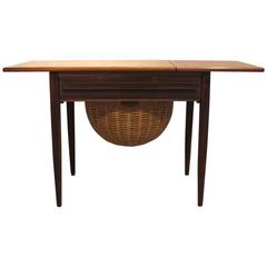 Danish 1960s Sewing Table by Johannes Andersen for CFC Silkeborg