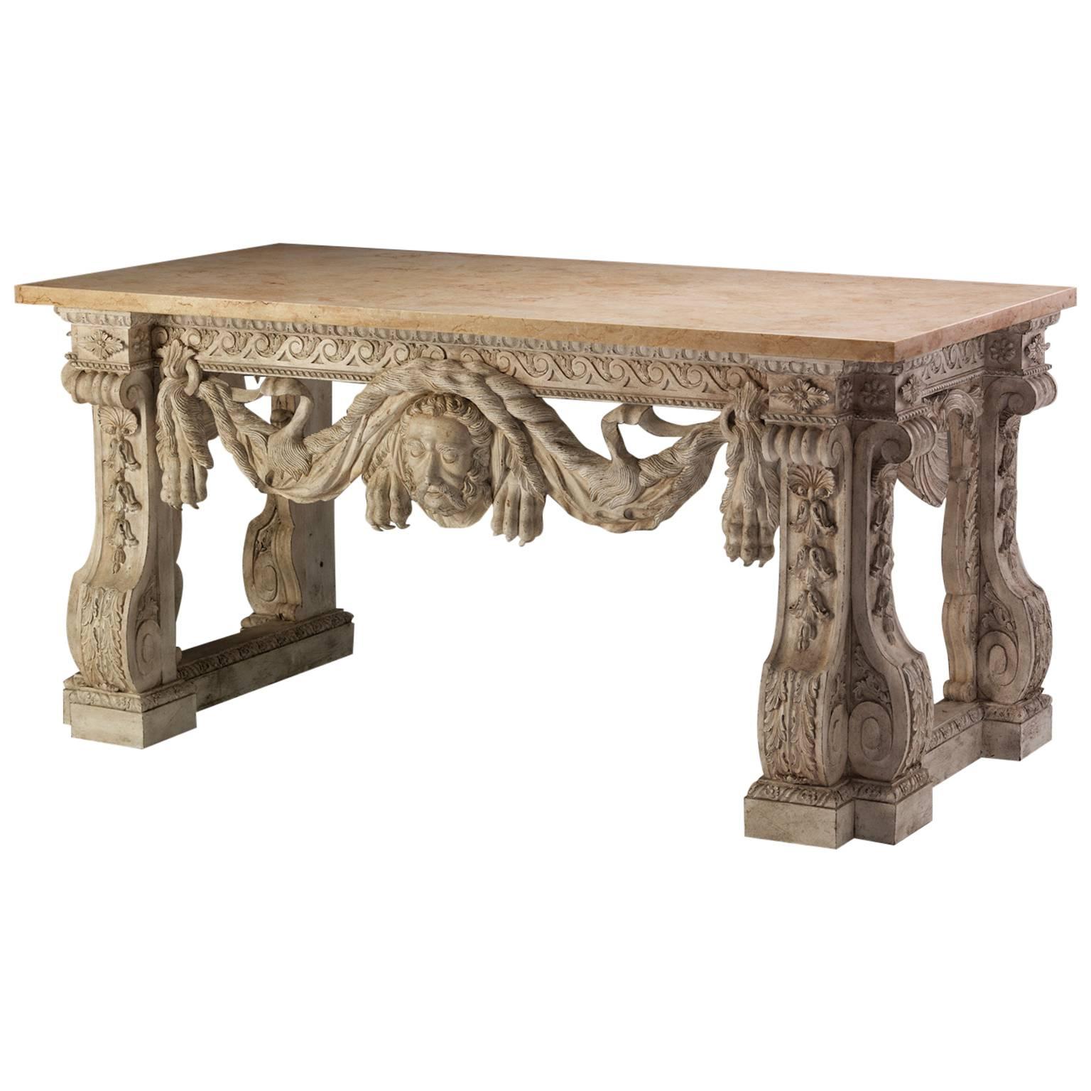 Console Table in the manner of Matthias Lock  For Sale
