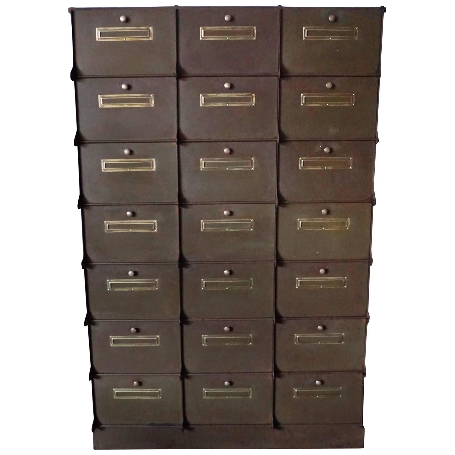 1920s 1930s industrial filing cabinet ribeauville belgium at 1stdibs
