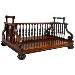 Antique Regency Rosewood Desk Caddy