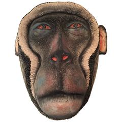Monkey Mask Ceramic Sculpture by Ardmore from South Africa 6