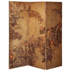 Max Kuehne 3 Panel Folding Screen