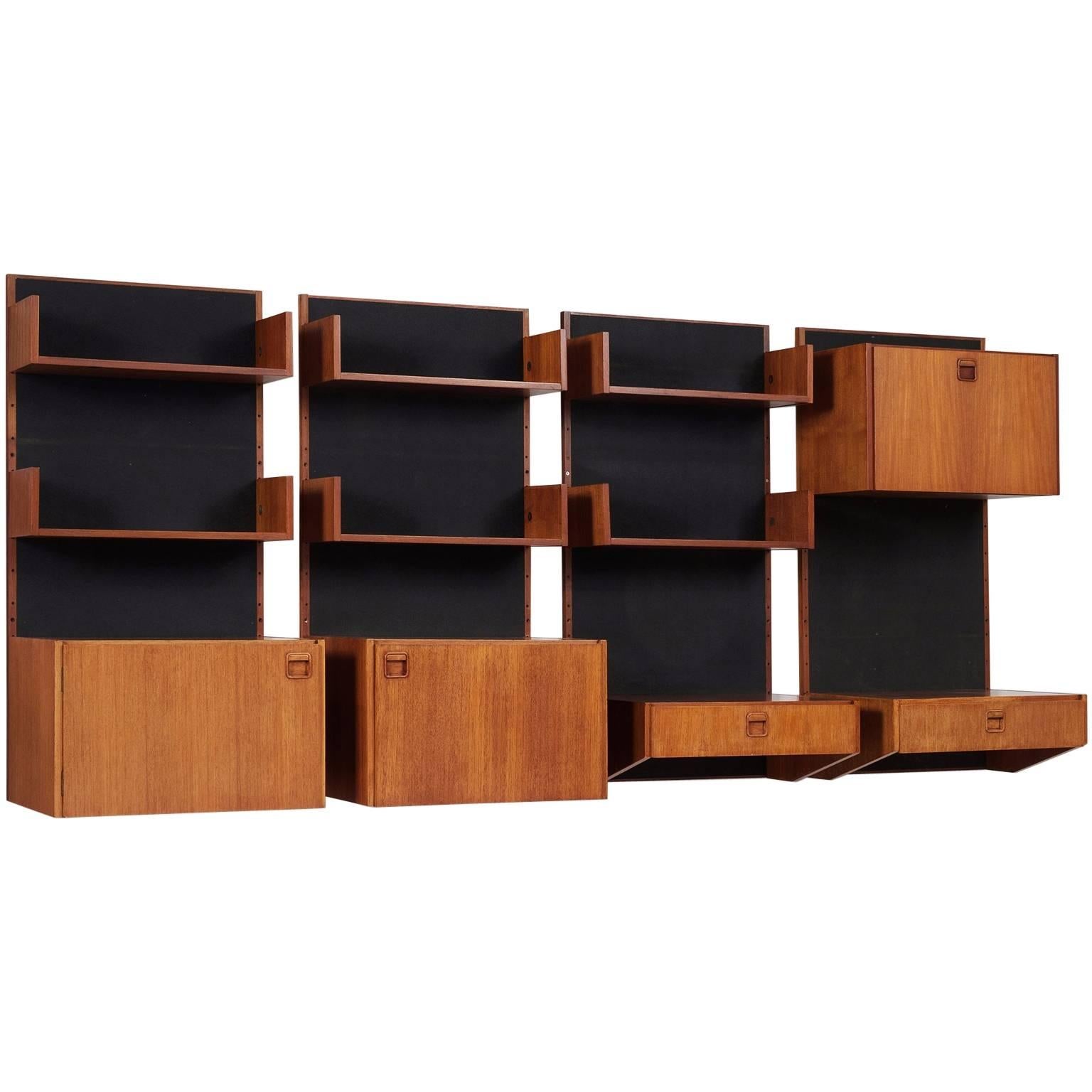 Scandinavian Wall Console in Teak