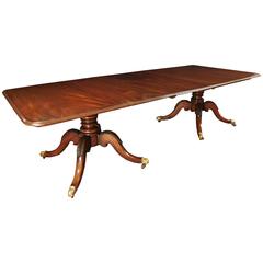 Regency Mahogany Two Pedestal Dining Table Regency Mahogany Two Pedestal Dining Table