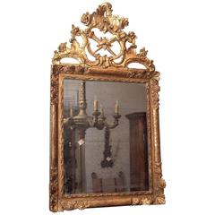 Large, 18th Century Louis XV Giltwood Mirror