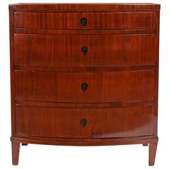 Mahogany Bowfront Chest of Drawers 1