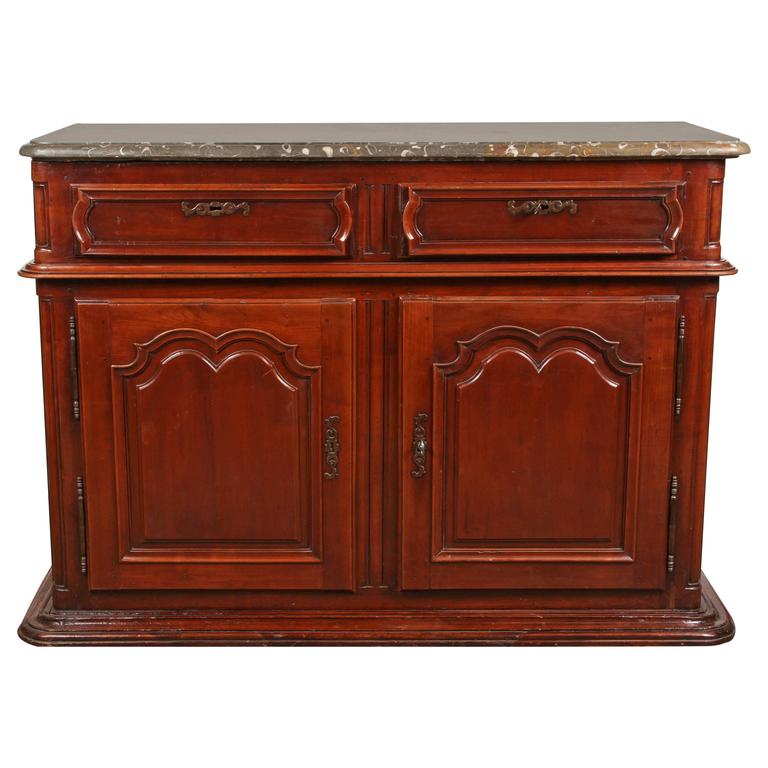 Louis XIV Sideboard with Fossil Stone Top For Sale at 1stdibs