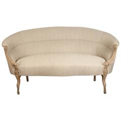 Early 19th Century French Curved Sofa