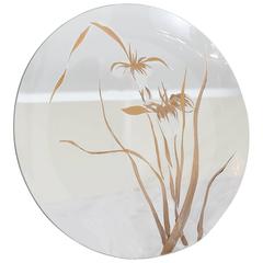 Mid-Century Modern Dorothy Thorpe Hand-Painted Glass Charger or Plate 5